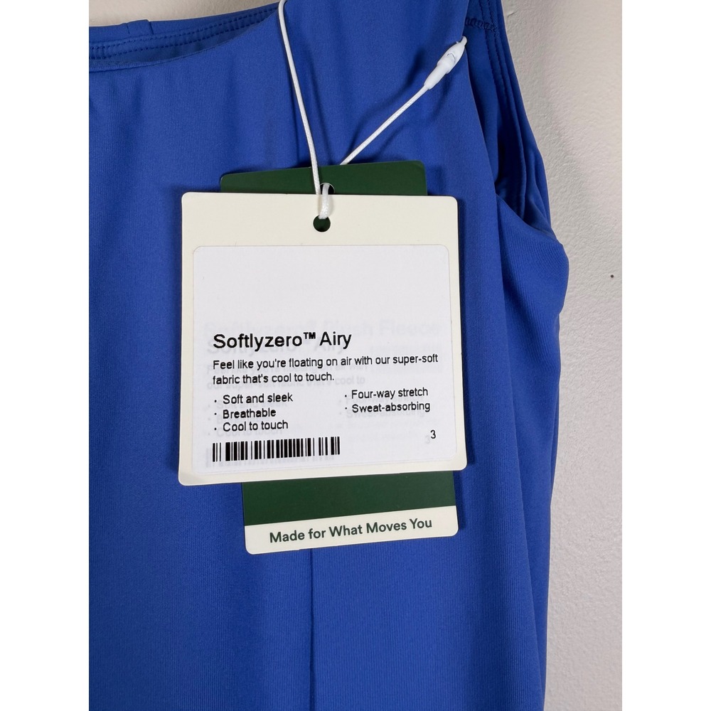 Halara Softlyzero Airy Royal Blue Ruched Side Slit Midi Dress Large NWT - Picture 5 of 10